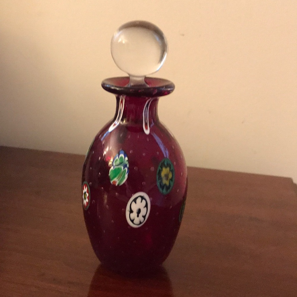 Murano Glass Perfume Bottle, New